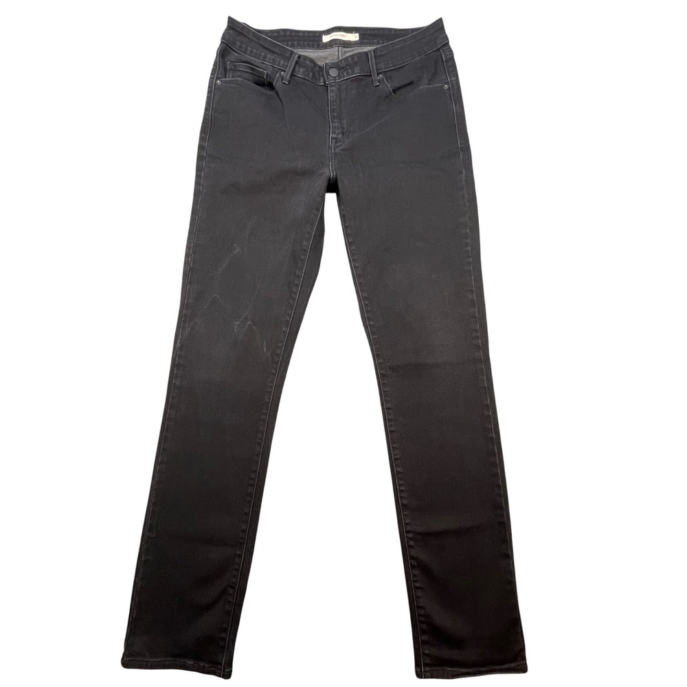 Levi's Black Mid Rise Skinny Stretch Denim Jeans Women 10
